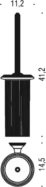 Ёршик для унитаза Colombo Design Hermitage В3307.OA подвесной, бронза