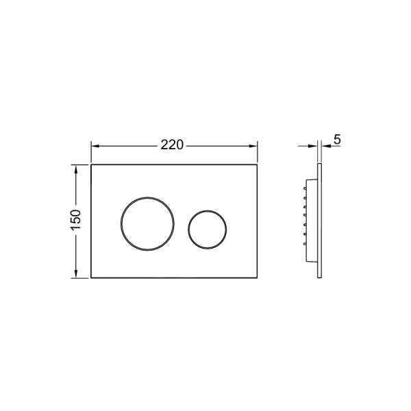 кнопка смыва tece teceloop 2.0 9240936 для инсталляции, латунь металлик
