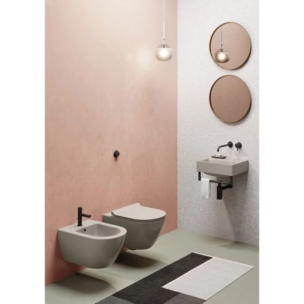 сиденье для унитаза gsi pura ms86csn05 с микролифтом, tortora matte