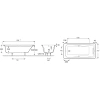 акриловая ванна jacob delafon odeon up e6057ru-00, 160х75 см
