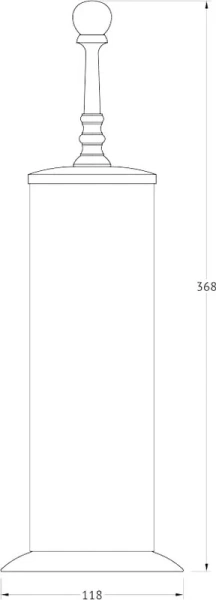 Ёршик для унитаза 3SC Stilmar UN STI 630 античная медь Ёршик для унитаза 3SC Stilmar UN STI 630 античная медь