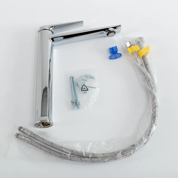 смеситель для раковины cezares liner liner-lc-01-w0 без донного клапана, хром