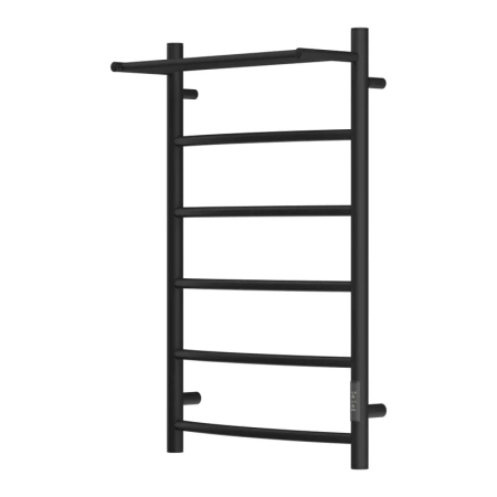 полотенцесушитель point афина pn04858pb электрический, с полкой, 50x80 см, черный