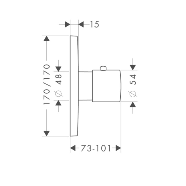 центральный термостат axor citterio m 34715000