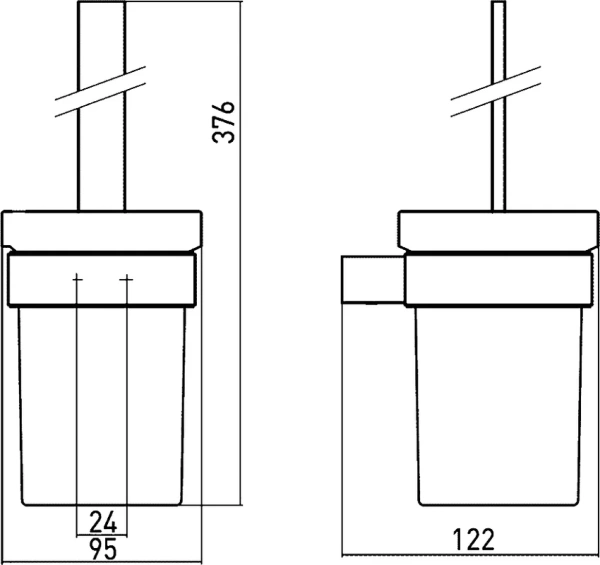 Ёршик для унитаза Emco Loft 0515 001 01 подвесной, хром