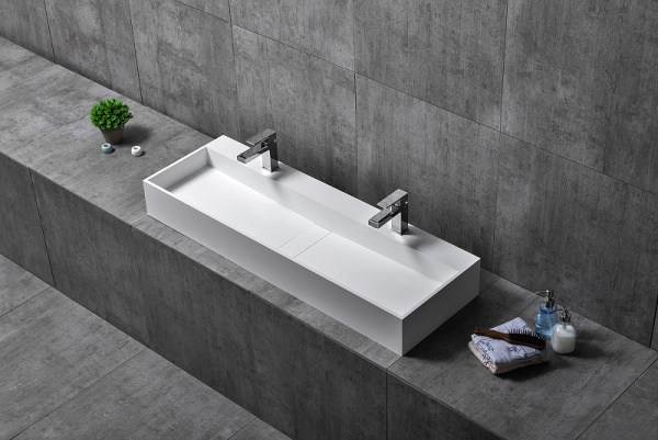 раковина 120x40 см abber stein as2642