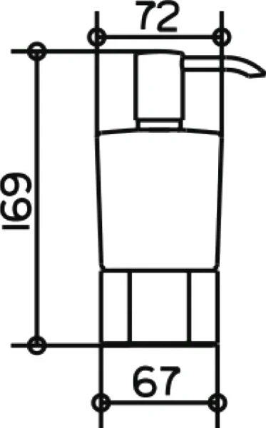 Дозатор для мыла Keuco Elegance New 11654 019001 хром