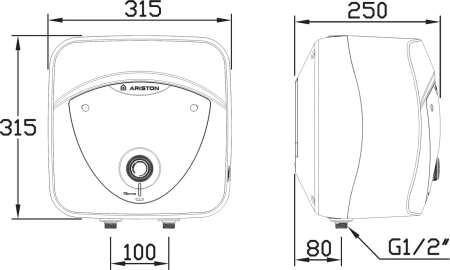 накопительный водонагреватель ariston abs andris lux 6 or электрический