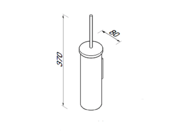 Ёршик для унитаза Geesa Nemox Black 916511-66