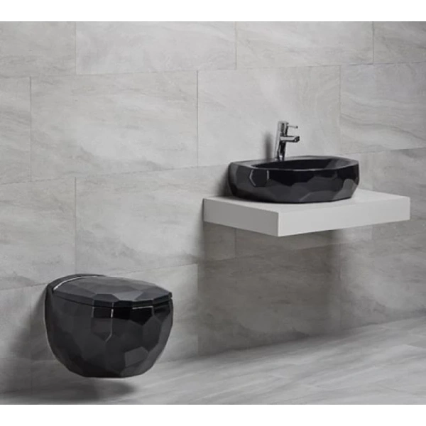 унитаз подвесной bewash bekinger 87303206 с сиденьем микролифт черный