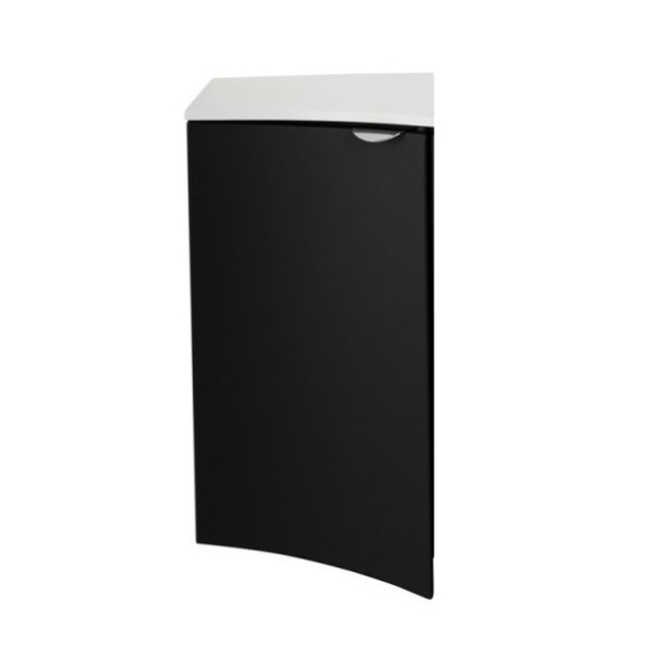 шкаф подвесной 34х70 cezares rialto 55177, левосторонний, цвет grafite