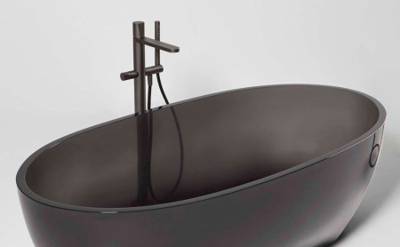 смеситель для ванны antonio lupi indigo nd904gr grafite напольный