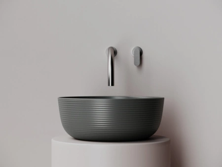 раковина ceramicanova element cn6073mdh накладная, ø35.6 см, антрацит матовый раковина ceramicanova element cn6073mdh накладная, ø35.6 см, антрацит матовый