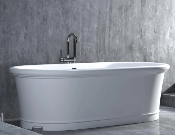 ванна из искусственного камня salini elia 179х89 см, 100711m белая матовая