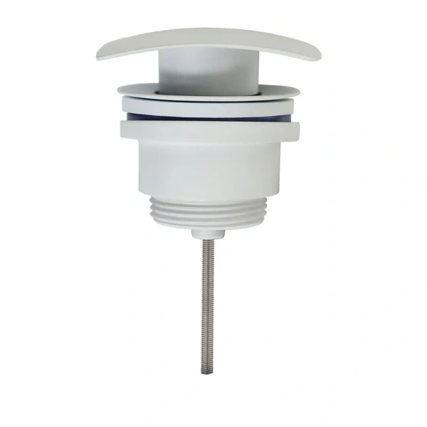 Донный клапан для умывальника Azario G 1 1/4 AZ-106-WHI квадрат, белый, блистер