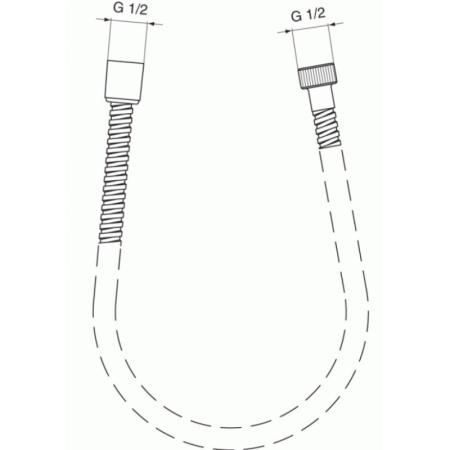 душевой шланг ideal standard idealrain a2427aa хром