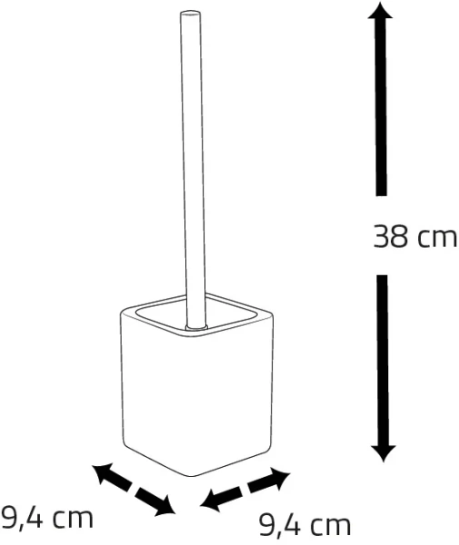 Ёршик для унитаза Ridder Amara черно-белый
