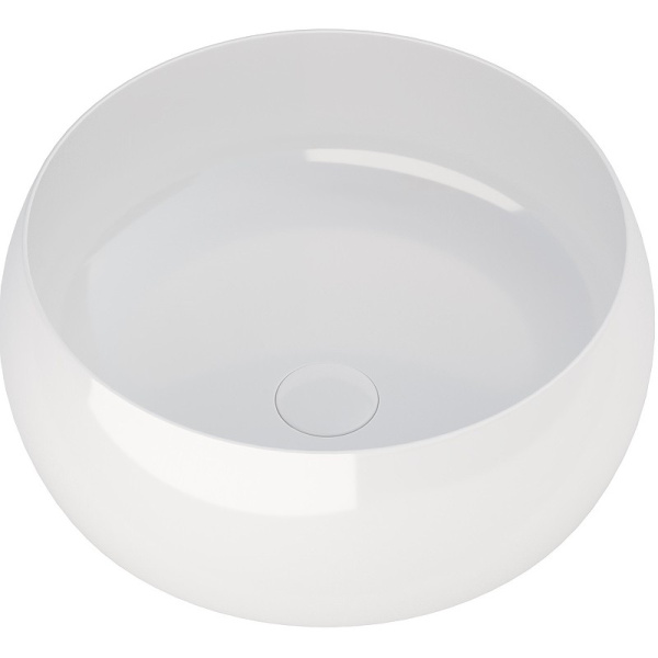 Раковина накладная 36 см Aquanet Round-1 00273679, белая