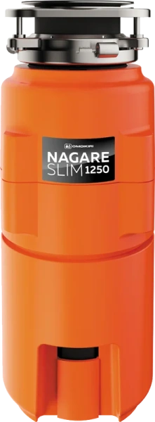 комплект мойка кухонная omoikiri okinoshima 61-u/i-wh glossy белая + измельчитель nagare slim 1250