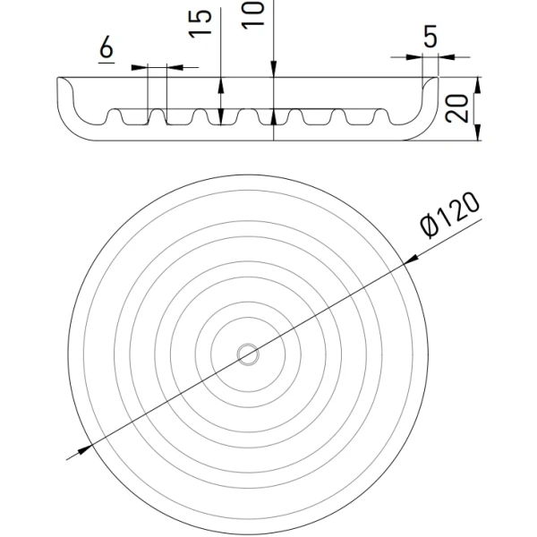 Мыльница Salini S-Stone Gocce 1902201F настольная, покраска по RAL матовый полностью