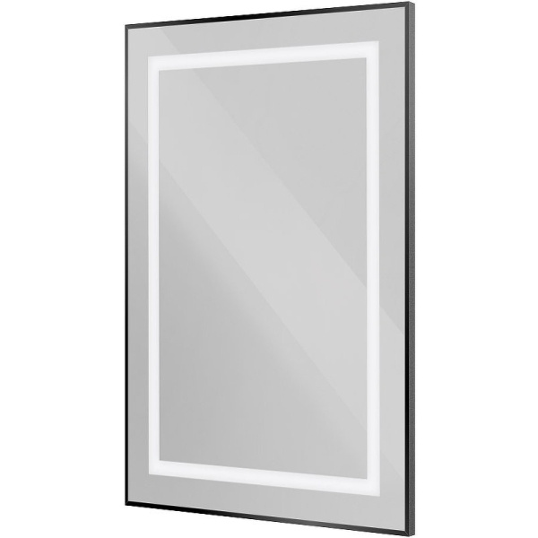 зеркало belbagno kraft 50 spc-kraft-500-800-sens-nero с подсветкой черное с сенсорным выключателем