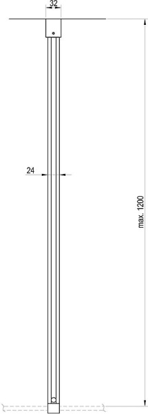 кронштейн для душевого ограждения ravak walk-in free gwd010003020 черный