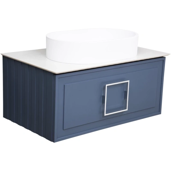 тумба синий матовый 77,6 см la fenice cubo fnc-01-cub-bg-80
