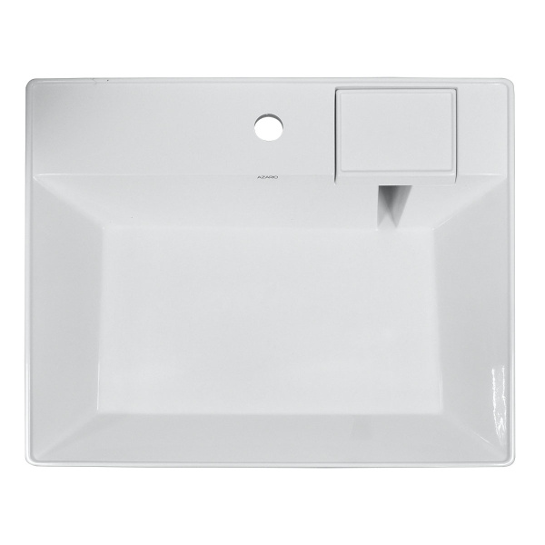 раковина azario sharp 50 cs00078298 на стиральную машину, 60х50 см, белая