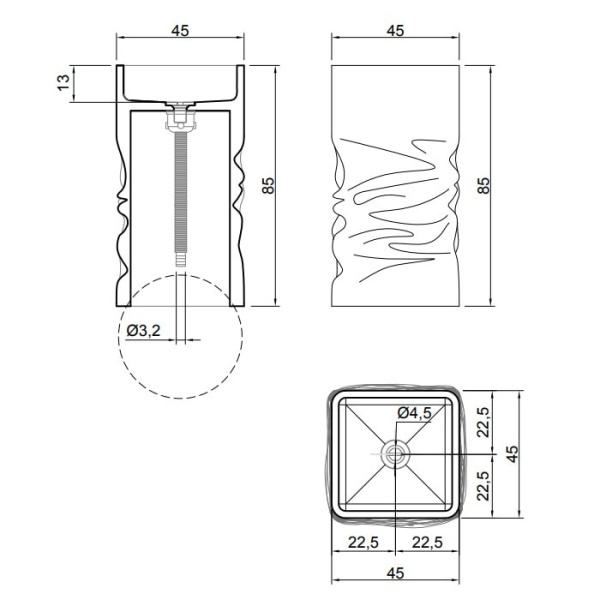 раковина напольная 45 см antonio lupi ossimoro ossimoro мрамор carrara
