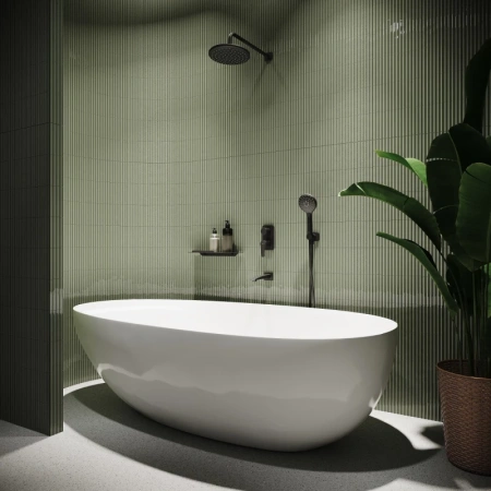 душевая система iddis ray raybl03i68, черный матовый