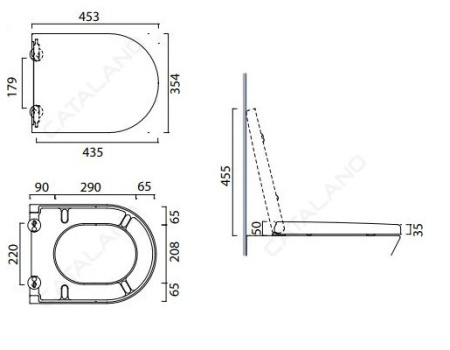 сиденье для унитаза catalano sfera /zero 5scstf000 с микролифтом, цвет белый