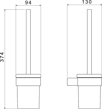 ёршик для унитаза aquatek лира aq4410cr хром