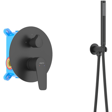 душевая система aquatek бетта aq1173mb черная матовая