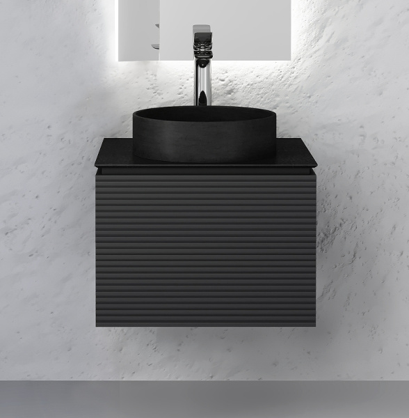 тумба под раковину jorno stone stn.01.60/p/a/jr подвесная, 60x53см, цвет антрацит