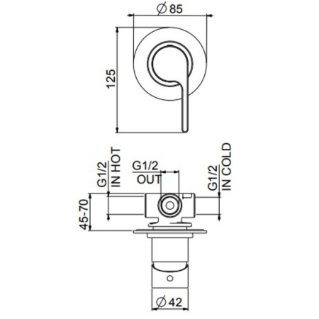 смеситель для душа webert doremi dr880101560 цвет черный матовый