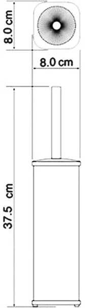 Ёршик для унитаза WasserKRAFT K-1137 хром