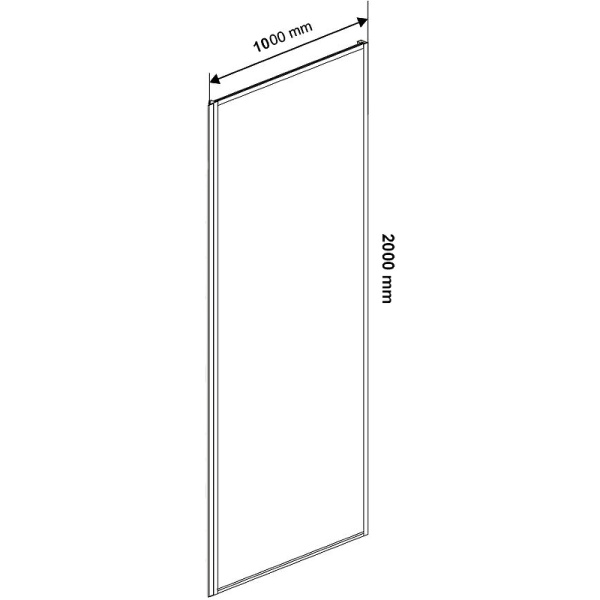душевая стенка vincea slim soft 100 vsg-1ss100clb профиль черный, стекло прозрачное