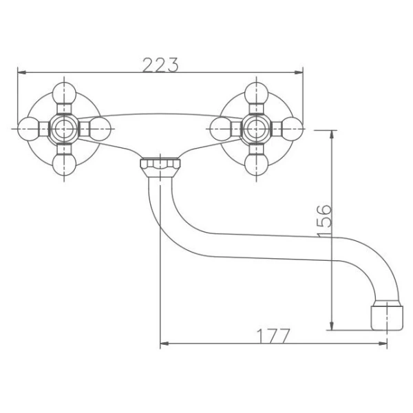 смеситель для кухни haiba hb4319 цвет хром
