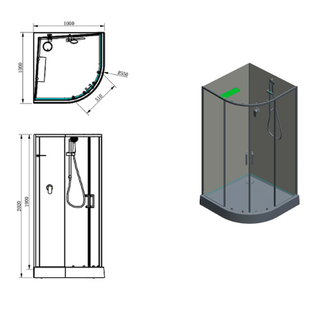 душевой поддон для кабины aquanet passion evo 267918 белый