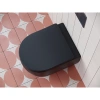 унитаз ceramicanova play cn3001mb подвесной, с сиденьем микролифт, черный матовый