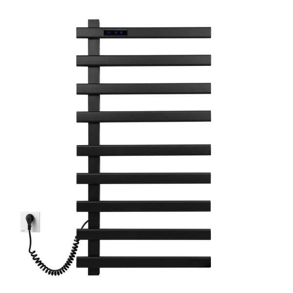 полотенцесушитель электрический black&white universe 480х920 мм n-355 b 355bi черный матовый