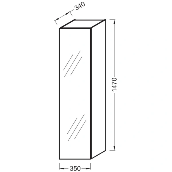 пенал jacob delafon odeon up eb873-nr подвесной l/r, темный дуб