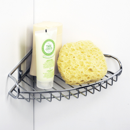 полка корзина wasserkraft k-1211 угловая цвет хром