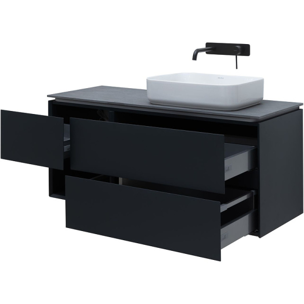 тумба под раковину allen brau infinity 120 r 1.21007.am подвесная антрацит матовый