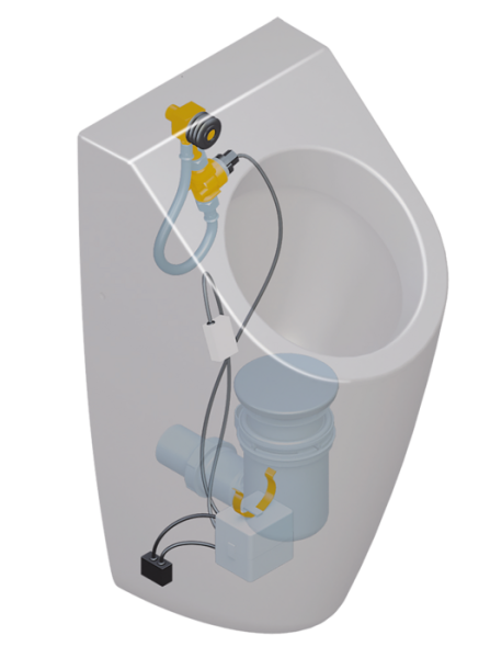 система смыва prodetect 2 для писсуара villeroy&boch 9190n100 с блоком питания