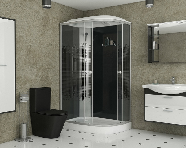 душевая кабина niagara eco 120x80 l ng-4512-14l без гидромассажа