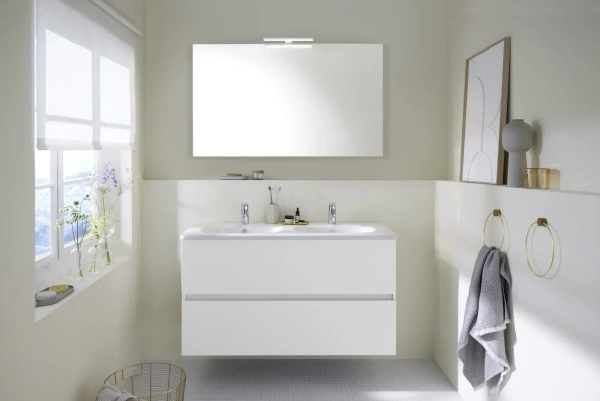 зеркало burgbad rocio sikc100 без подсветки, 100x70 см, корпус alu-optik