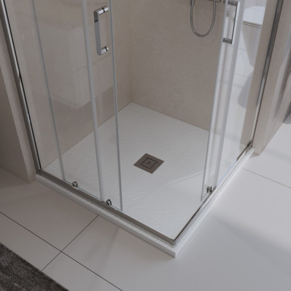 душевой поддон из искусственного камня belbagno uno 90x90 tray-mr-uno-a-90-35-nero-cr черный матовый