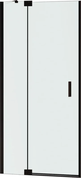 душевая дверь в нишу rgw hotel ho-014-b 1100х2000 профиль черный, стекло матовое