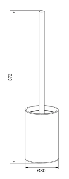 Ёршик для унитаза Iddis Petite PETWTPOi47 белый матовый